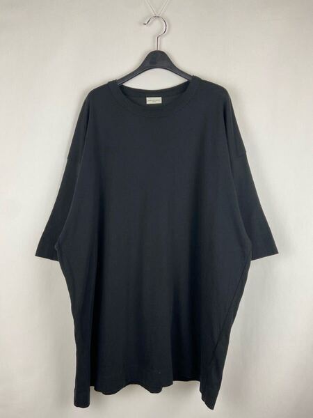 DRIES VAN NOTEN 22SS OVERSIZED BLACK T-SHIRT