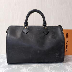 【鑑定済・美品】ルイヴィトン LOUIS VUITTON エピ スピーディ ハンドバッグ ボストンバッグ ブラック 黒