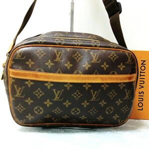 【正規品・鑑定済】ルイヴィトンLOUIS VUITTONモノグラムリポーターPMショルダーバッグブラウン茶クロスボディ