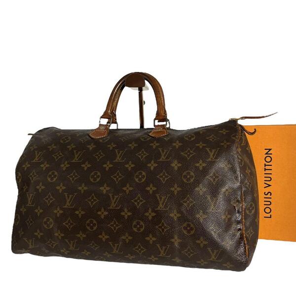【鑑定済】ルイヴィトン LOUIS VUITTON スピーディ40 ハンドバッグ ボストンバッグ モノグラム ブラウン 茶
