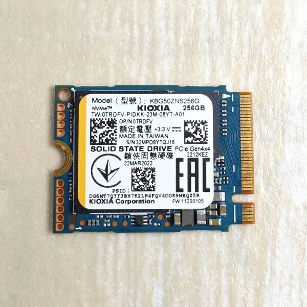 即決!正常動作品★キオクシア製 KIOXIA SSD 256GB PCIe NVMe 2230 健康状態「正常」★送料無料★Yahoo!フリマ購入可