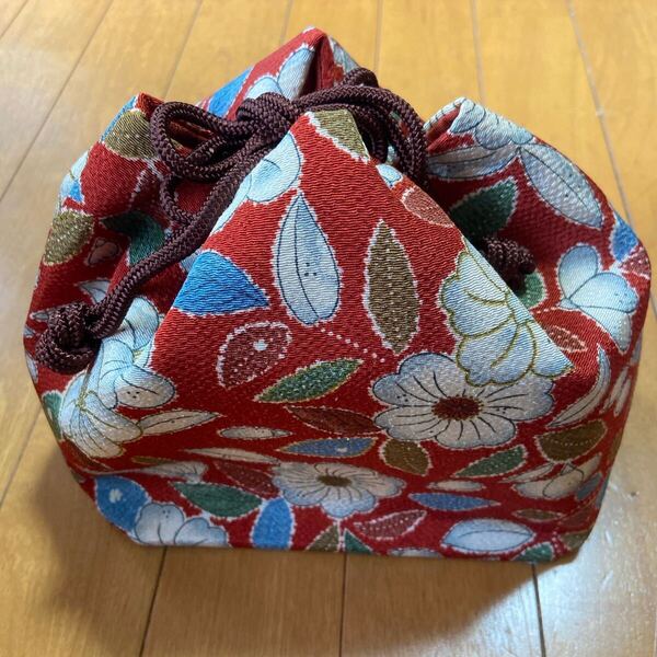 A 巾着 浴衣 お祭り 花火大会 和物 和服 和装小物 きんちゃく袋 巾着 和雑貨 着物リメイク ハンドメイド