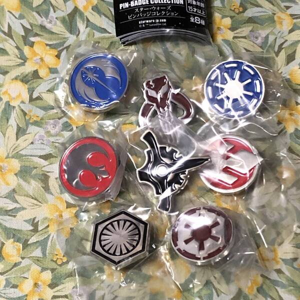 送料無 スター・ウォーズ ピンバッジコレクション 全8種set ガチャ/STAR WARS/PIN-BADGE