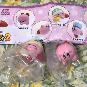送料無 PUTITTO 星のカービィ2 ぶらさがり&スリープカービィset ガチャ/KITAN