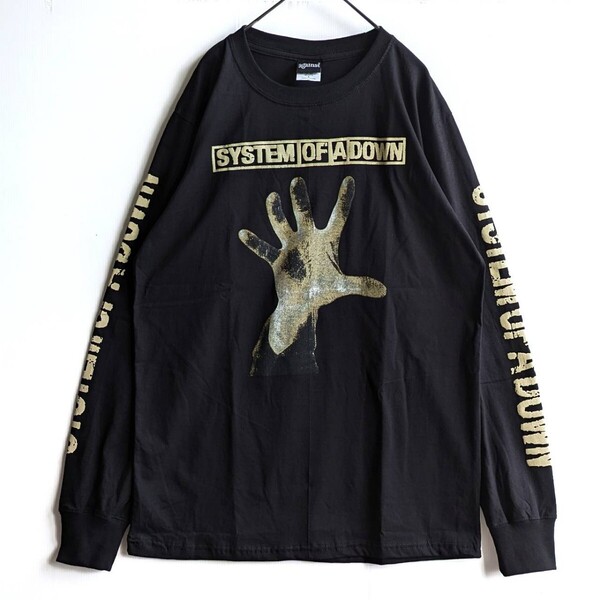 XLサイズ ロンt バンt システムオブアダウン System of a Down 長袖 バンドTロックT ロングTシャツ ロングスリーブ ロンT