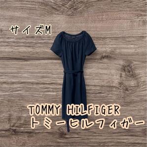 TOMMY HILFIGER トミーヒルフィガー ネイビー 半袖ワンピース 4