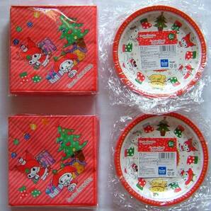 サンリオキャラクターズ【クリスマスデザイン ペーパープレート&テーブルペーパー】イベント用品/ハローキティ/シナモロール/クロミ