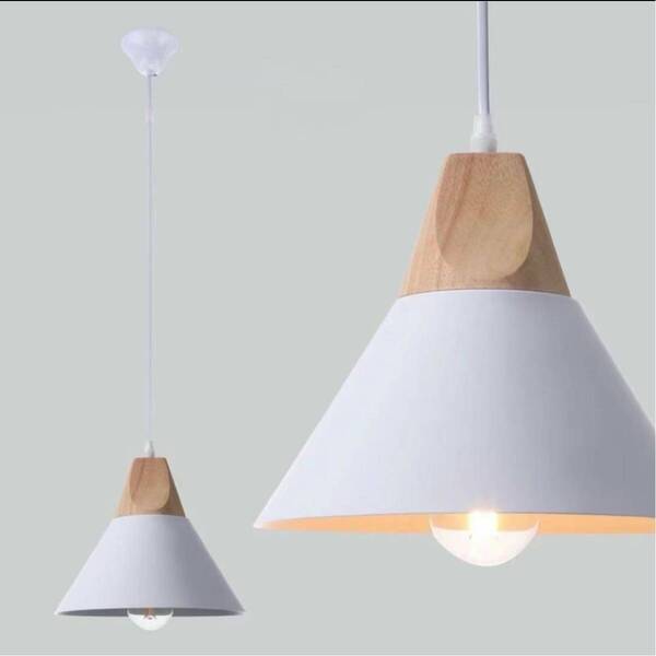 ペンダントライト 天井照明 電球別売 吊り下げランプ 北欧風 インテリア照明 白