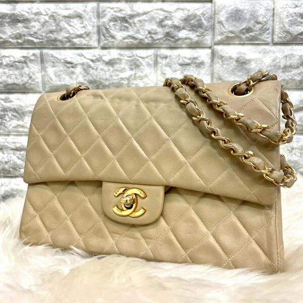 CHANEL シャネル マトラッセ Wフラップ チェーン ショルダーバッグ