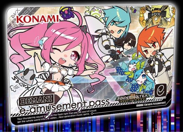 メタリック e-amusement pass SDVX SOUND VOLTEX サウンドボルテックス BEMANI KONAM Iレイシス コナクレ イーパス eカード eパス
