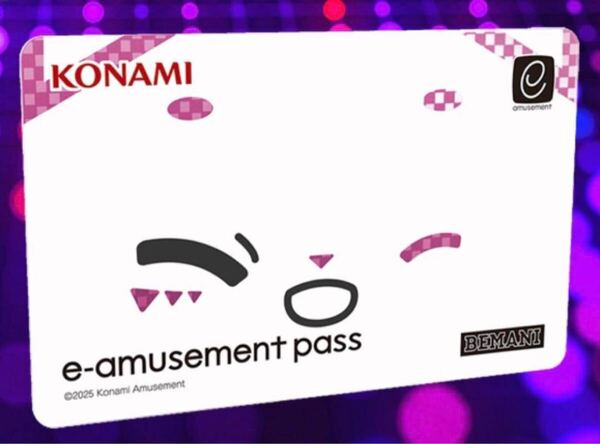 メタリックe-amusement passカード BeatStream にゃん ビースト ビートストリーム KONAMI BEMANI コナクレ イーパス eカード eパス