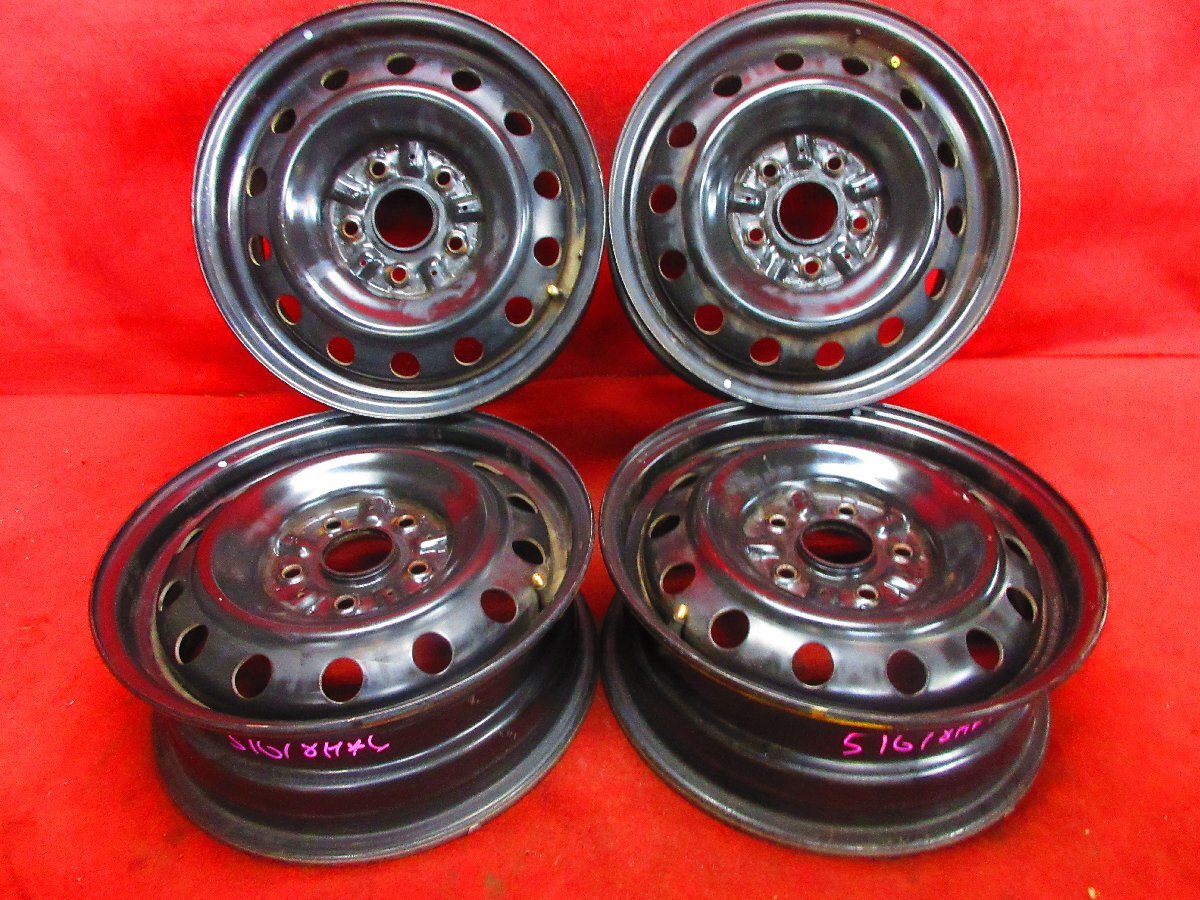 送料込☆トヨタ　鉄 ホイール 15 インチ4穴-PCD100☆4本 2025年最新】15インチ 4穴 pcd100 スチールの人気アイテム