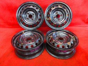 スチール ホイール 4本 トヨタ 純正 14×5J 4穴 100 +39 ハブ径 54 アクア ヴィッツ ヤリス パッソ ルーミー タンク シエンタ◆51696H-M6