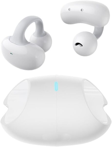 イヤーカフ イヤホン bluetooth 【2025年音質強化 オープンイヤー型】 ワイヤレスイヤホン 空気伝導 Bluetooth5.3 Hi-Fi音質 耳挟み式