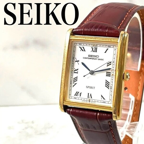 SEIKO SPIRIT コンテンポラリーベーシック スイープ 腕時計 タンク