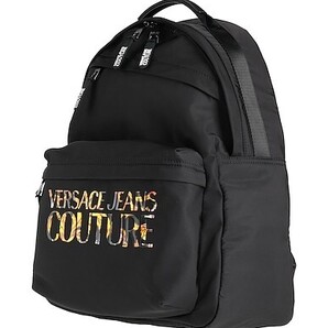 VERSACE JEANS COUTURE ヴェルサーチジーンズクチュール リュック バックパック ブラック ※ご購入から発送まで約1週間