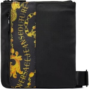 VERSACE JEANS COUTURE ヴェルサーチジーンズクチュール ショルダーバッグ ブラック バロック ※ご購入から発送まで約1週間