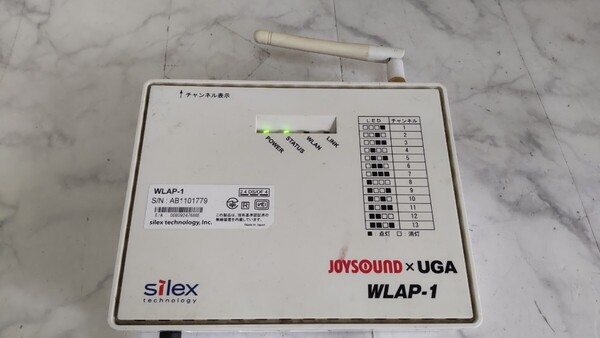 S2626 JOYSOUNDxUGA/無線LAN アクセスポイント/WLAP-1/ジョイサウンド 通電OK その他詳細動作未確認 現状品