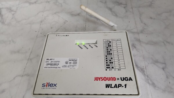 S2628 JOYSOUNDxUGA/無線LAN アクセスポイント/WLAP-1/ジョイサウンド 通電OK その他詳細動作未確認 現状品 送料無料