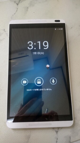 S2525 docomo dtab d-01G HUAWEI Androidタブレット/ファーウェイ 簡易動作確認&簡易清掃&初期化OK 送料無料 現状品