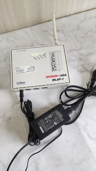 S2624 JOYSOUNDxUGA/無線LAN アクセスポイント/WLAP-1/ジョイサウンド 通電OK その他詳細動作未確認 現状品 送料無料