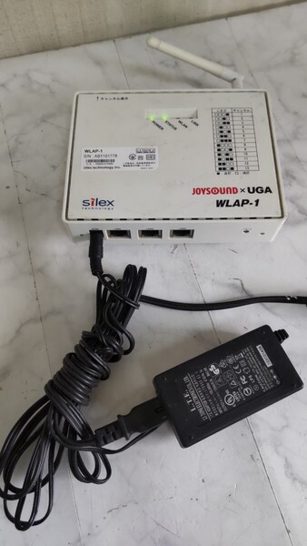 S2625 JOYSOUNDxUGA/無線LAN アクセスポイント/WLAP-1/ジョイサウンド 通電OK その他詳細動作未確認 現状品