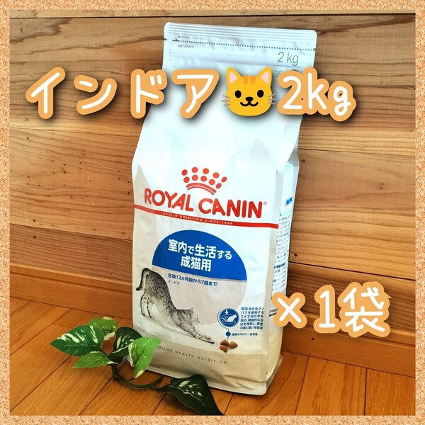 ロイヤルカナン インドア 室内で生活する成猫用~7歳まで 2kg×1袋