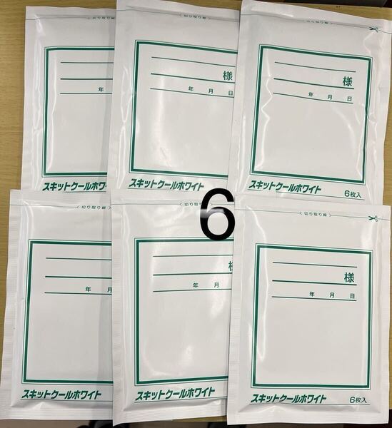 湿布 スキットクールホワイト 6枚入6個36枚