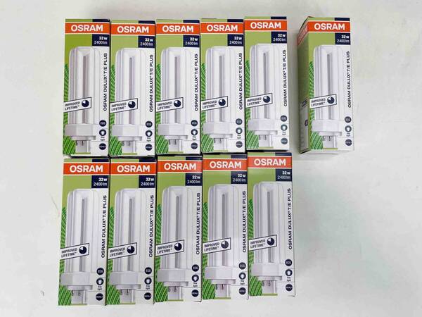 【未使用品】OSRAM コンパクト形蛍光ランプ(蛍光灯) DULUX T/E PLUS 長寿命形 32形 昼白色 【11本 】オマケ付き 即決 送料無料!