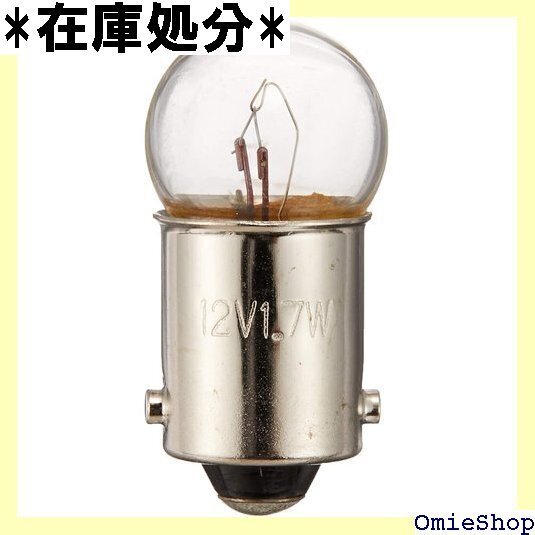 M&Hマツシマ 電球 12V1.7W クリアー G10 BA9S 2個入 A7111 ライト バルブ 115
