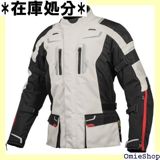 KOMINE バイク用 ジャケット フルイヤージャケッ 597 メンズ Light Grey/Black 3XL 1590