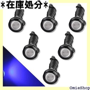CTRICALVERハイパワー18mm9Wイーグルアイ ランプ反転ライトマーカーライト12V防水 青い、6PCS 2014