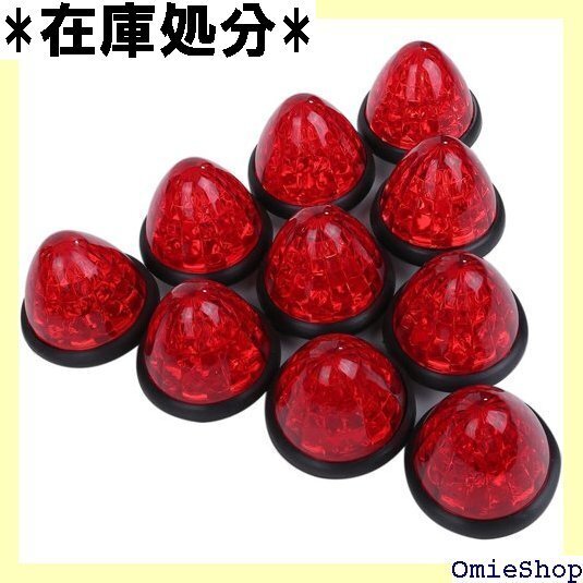 トラック サイド マーカー ランプ LED 24V 1 モンド カット レンズ 外装 パーツ 車幅 側灯 レッド 2184
