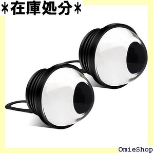 イーグルアイ LED デイライト スポットライト 大玉 ルミ合金製 極厚のガラスレンズ 車用 赤色光 2個セット 2417