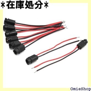 ACROPIX 車T5ランプ ダッシュボード インジケ ーライトソケット 電球 ハーネスワイヤー ブラック 8個 2624