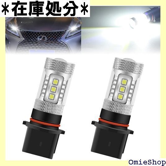 P13W LED ヘッドライト フォグライト バルブ 対応 高輝度 DC12V 6500K ホワイト 2個入り 2747