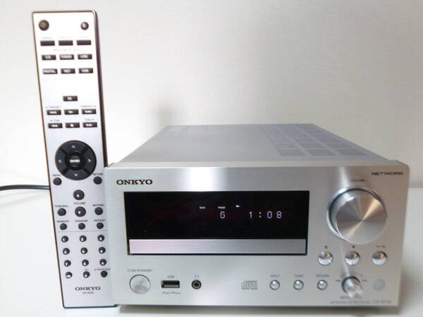 ONKYO(オンキョー)CR-N755(S) ネットワークCDレシーバー ★標準リモコンRC-850S付き、新品ピックアップ&トレイベルト新品★