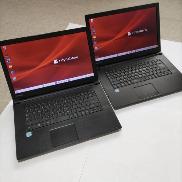 ★送料無料★ 2台セット 第8世代 東芝 Dynabook B65/M Core i7 8550U メモリ16GB SSD256GB wifiアダプター付 動作良好