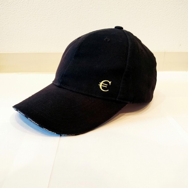 【名作☆希少】VETEMENTS ヴェトモン EURO ユーロ Baseball Cap ベースボール キャップ