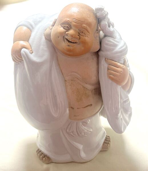 陶芸 七福神布袋尊 笑顔の仏像 置物