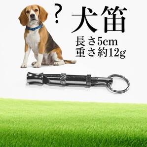 犬笛 犬の訓練 周波数調整ネジあり 色は銀色 金属の犬笛