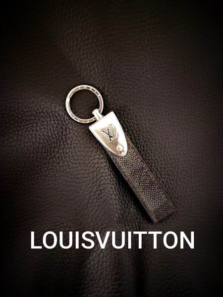 良品 ルイヴィトン LOUISVUITTON キーホルダー キーリング チャーム ダミエ キーケース スマートキー バッグチャーム