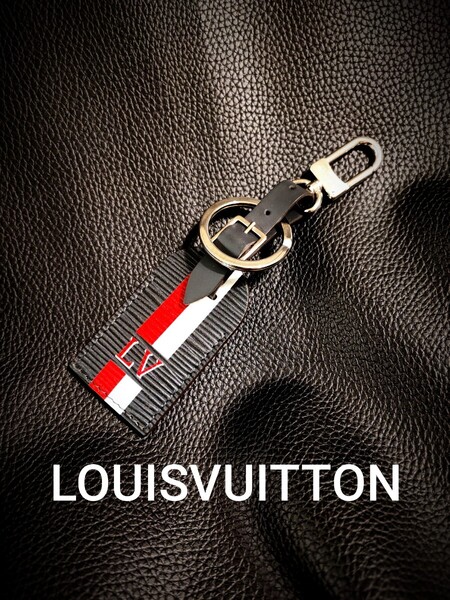 良品 ルイヴィトン LOUISVUITTON キーリング キーホルダー スマートキー キーケース バッグチャーム
