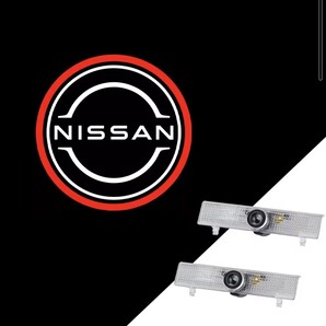★新作★ E52 エルグランド カーテシランプ レッドリング NEW 日産 ドア LED ロゴ