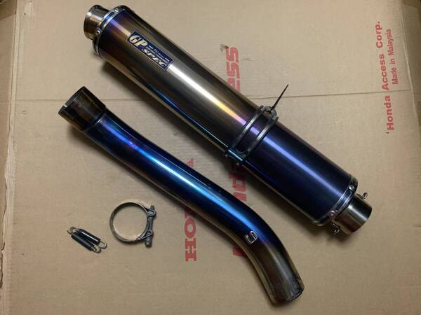 超美品☆絶版☆YZF-R1/YZFR1(5PW)02〜03年式☆アールズギアGP SPECチタンサイレンサー/マフラー☆焼き色入り☆5JJ☆送料無料