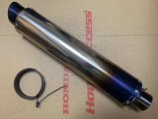 美品☆ビームス(BEAMS)サイレンサー/マフラー☆60.5Φ☆焼き色入り☆GSX1400/CB1300/XJR1300/ZRX1200/DAEG/GPZ/Z900RS/ゼファー/YZF/CBR
