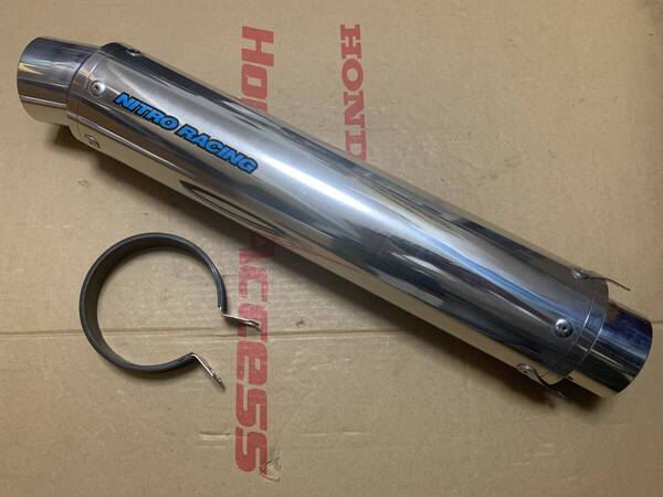 極上美品☆NITRO RACINGナイトロレーシング☆細身アルミサイレンサー/マフラー☆60.5Φ☆GSX1400/CB1300/XJR1300/ZX1200R/DAEG/GPZ/Z900RS