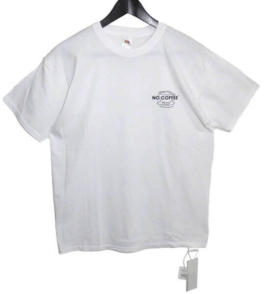 Λ新品タグ付 NO COFFEE ノーコーヒー × FRUIT OF THE LOOM フルーツオブザルーム ロゴプリント Tシャツ M