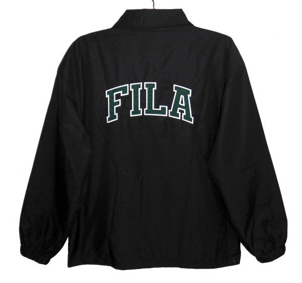 ☆美品 FILA フィラ ナイロン コーチジャケット Lサイズ 黒