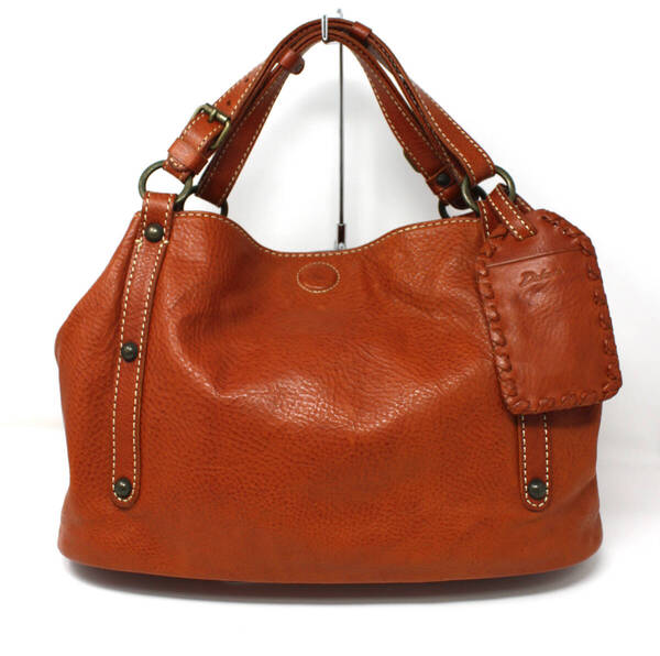 ◎美品 DAKOTA ダコタ 牛革 レザー マグネットボタン トートバッグ ブラウン